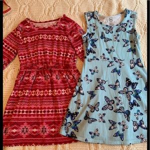 Two, Girls Dresses, Size 7–8.